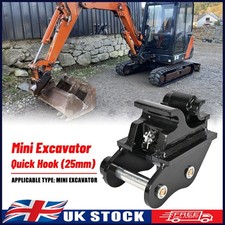 Black Mini Digger Quick Hitch