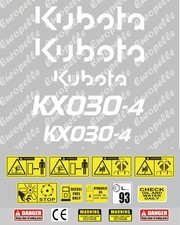 Decal Sticker set. KUBOTA