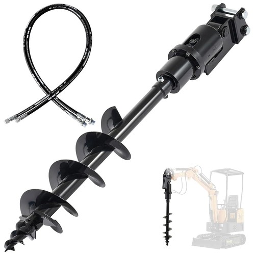 Mini excavator auger drill - auger,