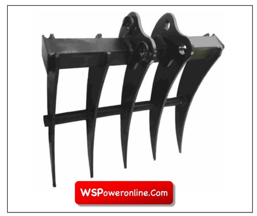 Mini digger rake - 450mm, /