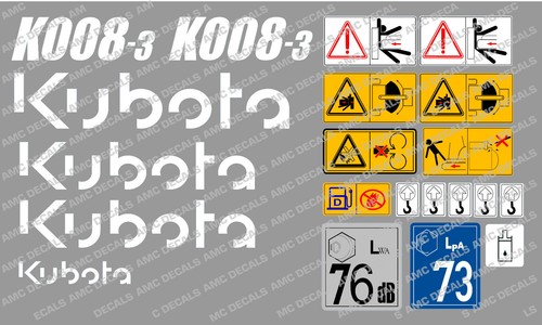 Kubota k008 mini - k008-3, digger