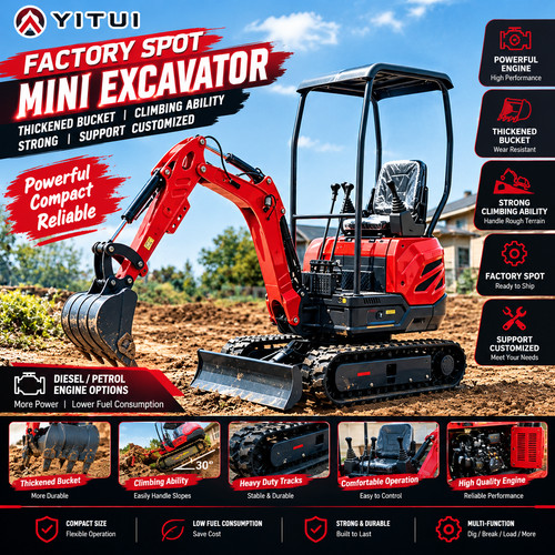 Mini excavator thickened - mini,
