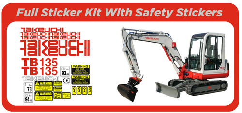 Takeuchi tb135 mini digger - takeuchi,