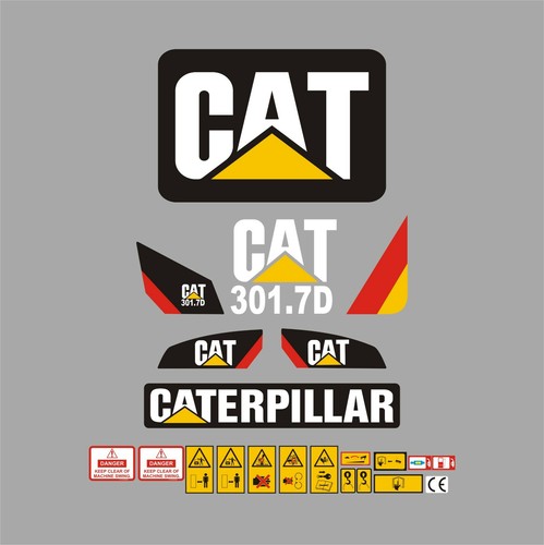 Cat 301 mini digger - cat, decal