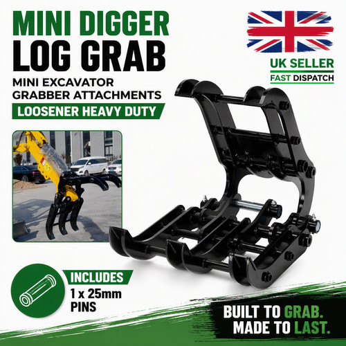 Mini digger log grab - mini,