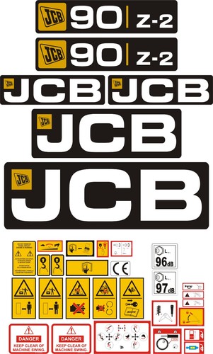Jcb mini digger decal - z-2,
