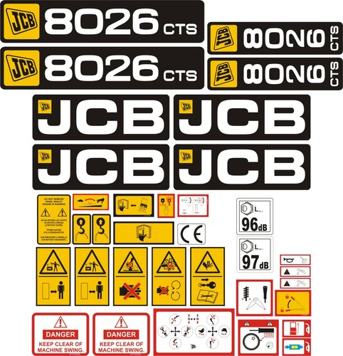 Jcb 8026cts mini - jcb, decal